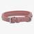 Gepolstertes Lederhalsband DIAMONDS • dusty rose