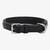 Gepolstertes Lederhalsband DIAMONDS • pure black
