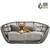 Luxus Hundebett PRADO OXFORD mit geflochtenem Rahmen von Laboni • stone