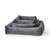 Orthopädisches Hundebett Samt GRAPHIT • GLAM
