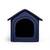 Hundehöhle mit abnehmbarem Dach • 'Home' dunkelblau