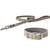 Lederhalsband Hund verstellbar • grau