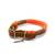 "NEONORANGE" | Tauhalsband aus Kletterseil mit Leder Adapter