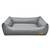 Hundebett orthopädisch • Kunstleder grau • FAMOUS