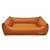Hundebett orthopädisch • Kunstleder orange • FAMOUS