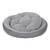 Anti-Stress Hundebett, waschbar 60 Grad • Hundenest hellgrau