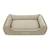 Hundebett beige • waschbar bei 60 Grad • Doctor Bark Green Label