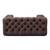 Luxus Hundesofa für kleine Hunde • GLAMOUR brown