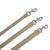 Vegane Hundeleine aus Apfelleder, beige • Cityleine CLASSY SAND SILVER