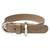 Veganes Hundehalsband aus Apfelleder beige • CLASSY SAND SILVER