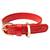Veganes Hundehalsband aus Apfelleder rot • CLASSY SUNSET GOLD