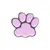 Hundehalsband-Anhänger ☆ Charm Pfote rosa