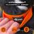 Wasserfestes Hundehalsband mit Griff • WOOFLEX® Tactical Sunset Orange
