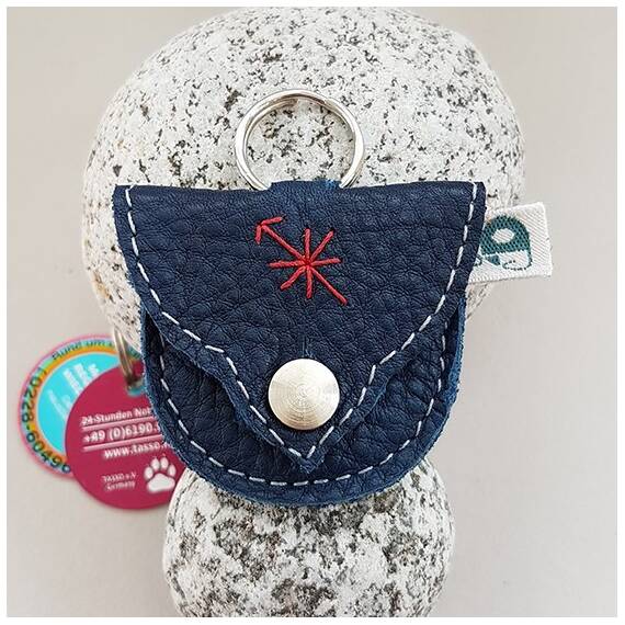 Markentasche Leder - blau