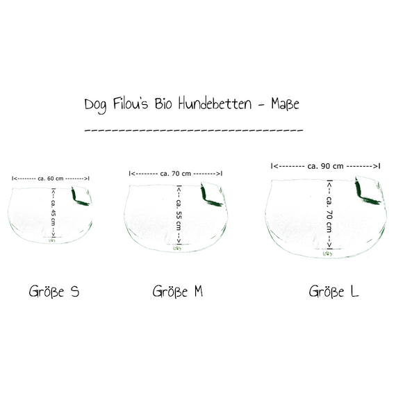 Bio Kuschel-Hundebett naturweiß