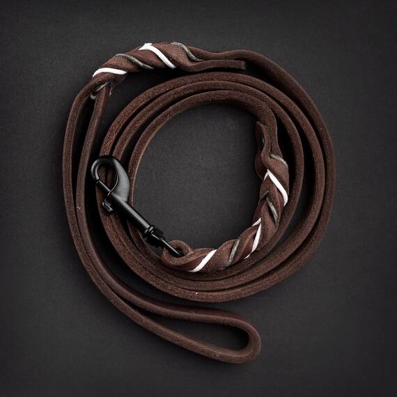 BRAIDY BEAR - Lederleine mit Handschlaufe 150cm