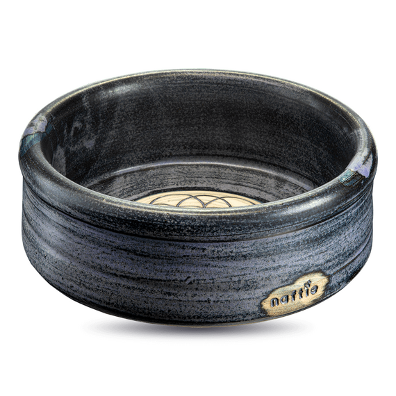 naftie Keramiknapf Blume des Lebens blau für Hunde & Katzen