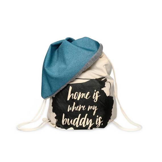 BUDDY Büggel petrol, Hundedecke & Rucksack für Unterwegs