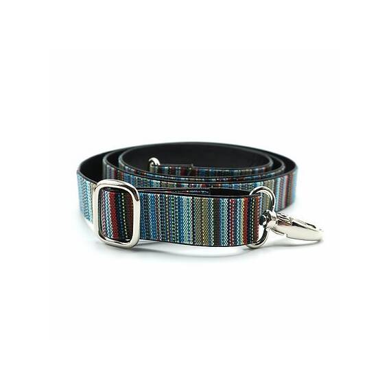 Dog'n'Roll ★ Umhängegurt Ringel Blau