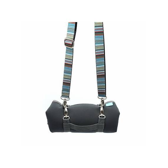 Dog'n'Roll ★ Umhängegurt Ringel Blau