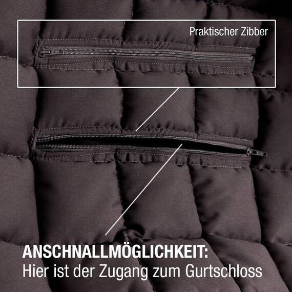 Hunde Autodecke für die Rückbank • 2 Sitze • braun