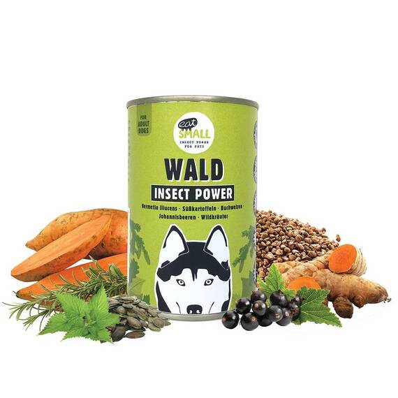 Insekten Nassfutter für Hunde WALD • Eat Small