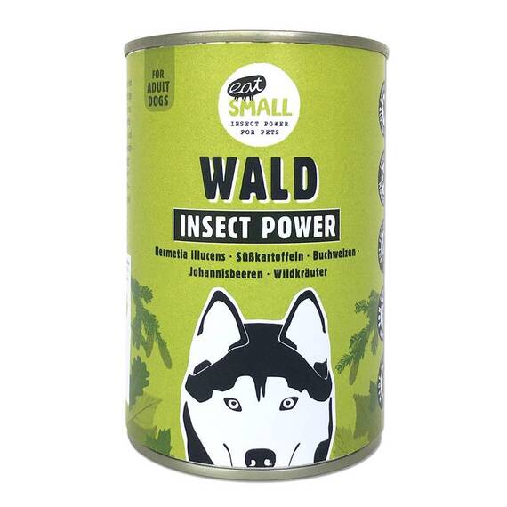 Insekten Nassfutter für Hunde WALD • Eat Small