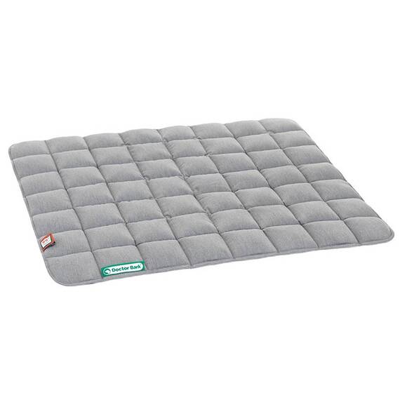 Gesteppte Hundedecke grau melange, waschbar bei 95°C