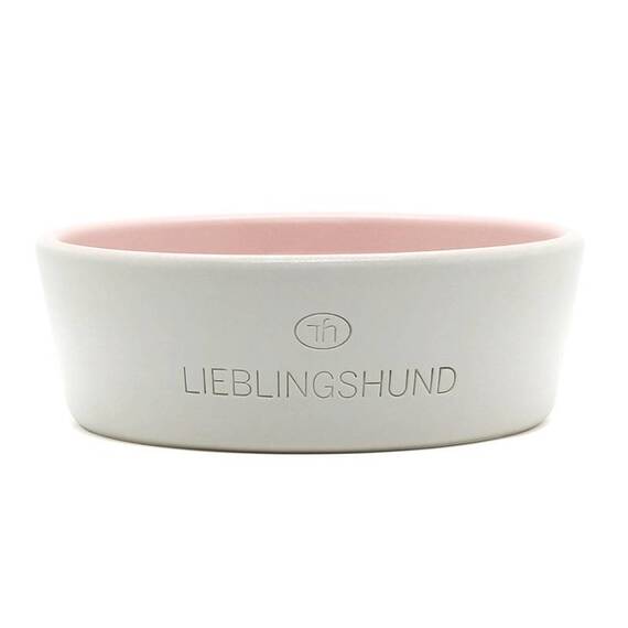 Hundenapf aus Keramik LIEBLINGSHUND cream | blush