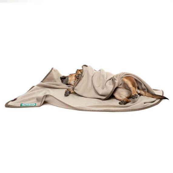 Kuscheldecke Fleece beige, waschbar bei 95°C