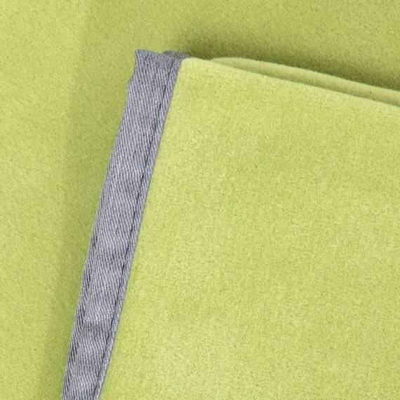 Kuscheldecke Fleece grasgrün, waschbar bei 95°C