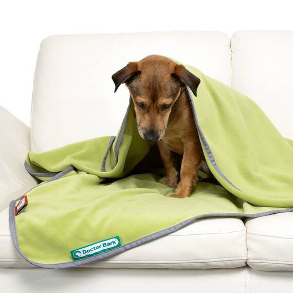 Kuscheldecke Fleece grasgrün, waschbar bei 95°C