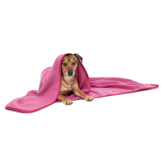 Kuscheldecke Fleece hot pink