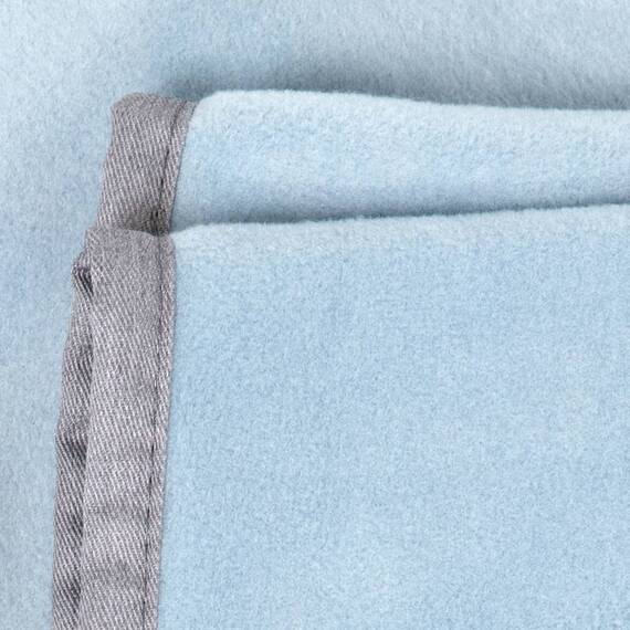 Kuscheldecke Fleece himmelblau, waschbar bei 95°C