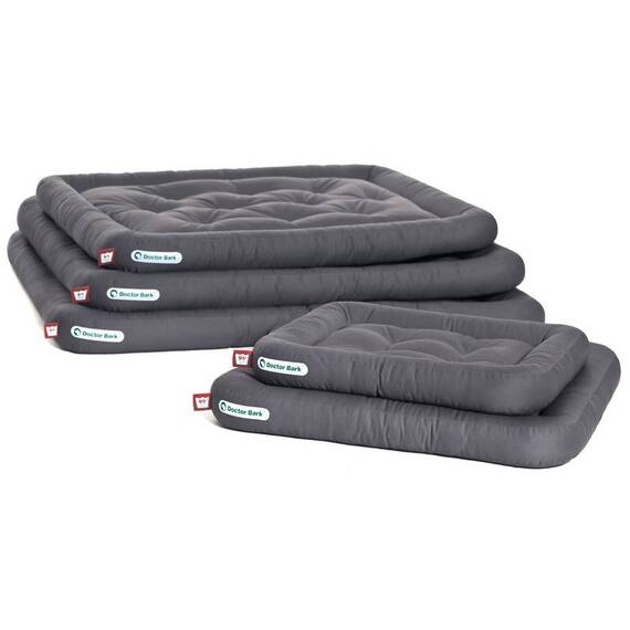 Orthopädisches Hundekissen grau, waschbar bei 95°C • Doctor Bark