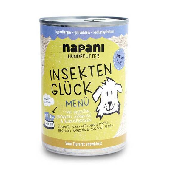 Menü für Hunde Insektenglück • napani