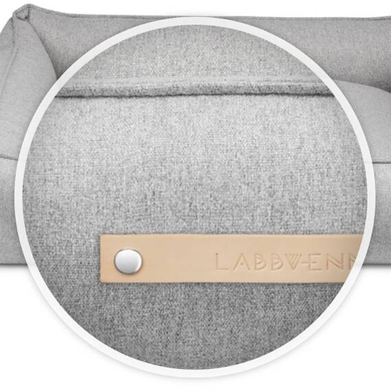Labbvenn® Hundebett mit Rand MØVIK grey