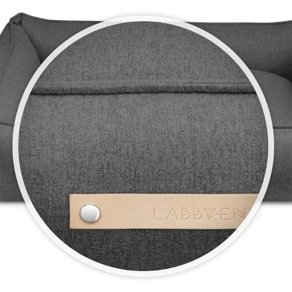 Labbvenn® Hundebett mit Rand MØVIK light anthracite