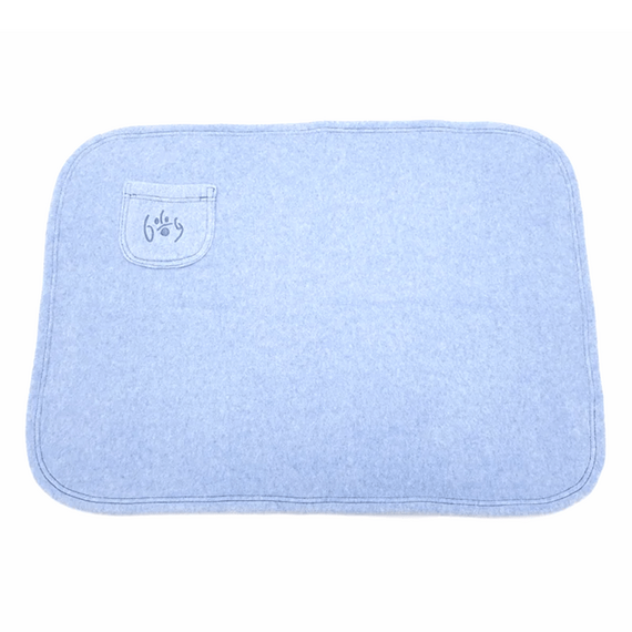 Bio Hundedecke mit beruhigendem Duftkissen, hellblau