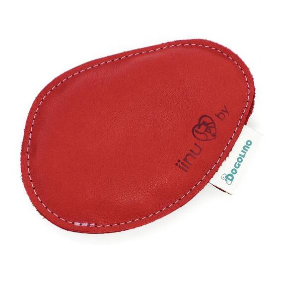 iinu by Dogolino®: Fuzzi – der Hosentaschen-Dummy aus Leder, rot