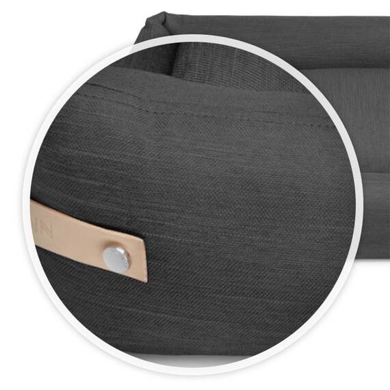 Labbvenn® Hundebett mit Rand STOKKE grey