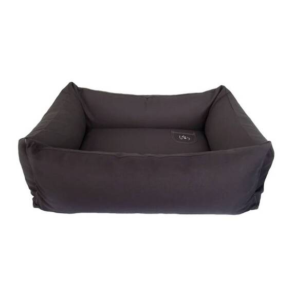 Bio Hundebett Box aus Naturmaterialien, anthrazit