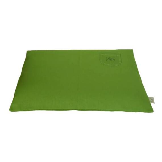 Bio Hundebett mit Rand grasgrün