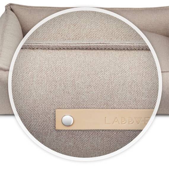 Labbvenn® Hundebett mit Rand TÖVE nussbraun