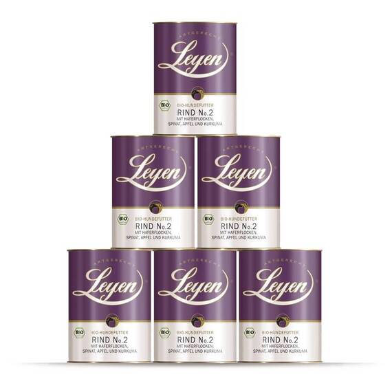 Bio-Rind No. 2 mit Bio-Haferflocken, Bio-Spinat • Leyen® Sparpaket