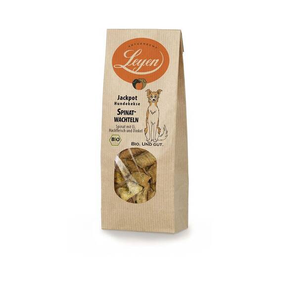 Bio-Spinatwachteln Hundekekse