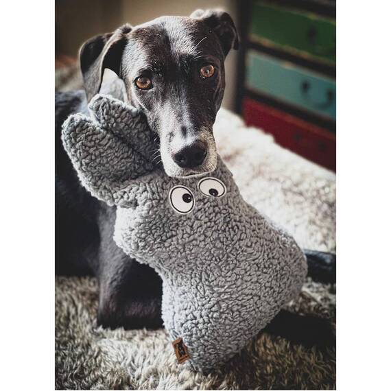 Beruhigendes Dinkel-Zirben-Kissen Hase • grau