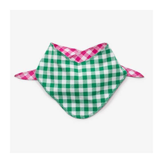 Hunde-Bandana Vichy Karo pink | grün