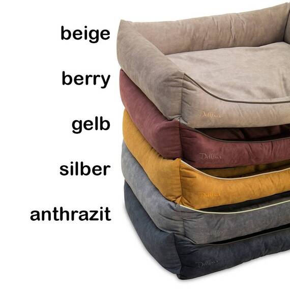 Orthopädisches Hundebett Samt, verschiedene Farben