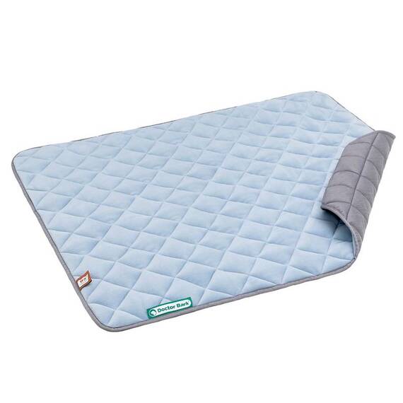 Fleece Hundedecke gesteppt, himmelblau | hellgrau